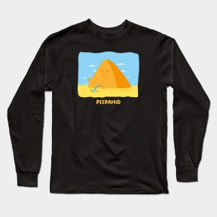 Pee Pyramid! Long Sleeve T-Shirt